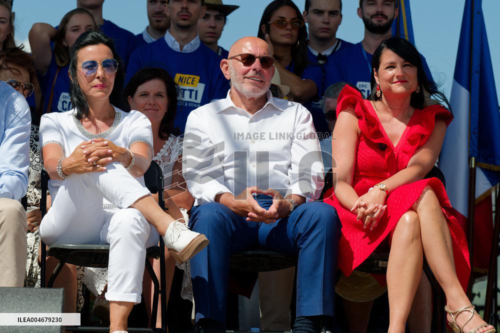 Eric Ciotti Speaks At Political Event In Levens - France