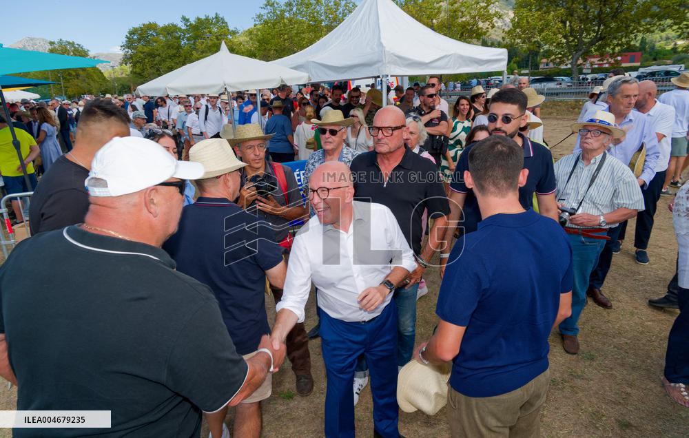 Eric Ciotti Speaks At Political Event In Levens - France