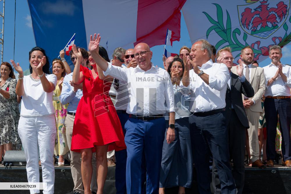 Eric Ciotti Speaks At Political Event In Levens - France