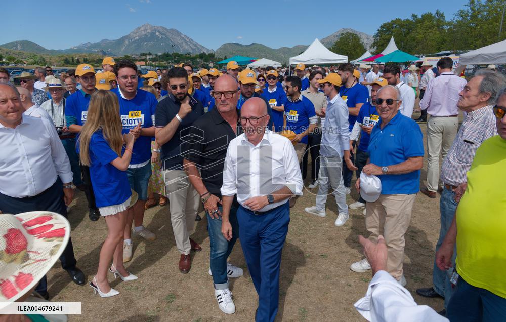 Eric Ciotti Speaks At Political Event In Levens - France