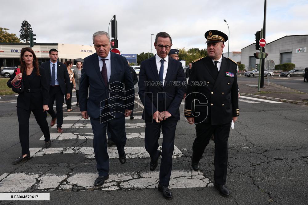 Bruno Retailleau During a Visit Focused on Municipal Police - Sartrouville