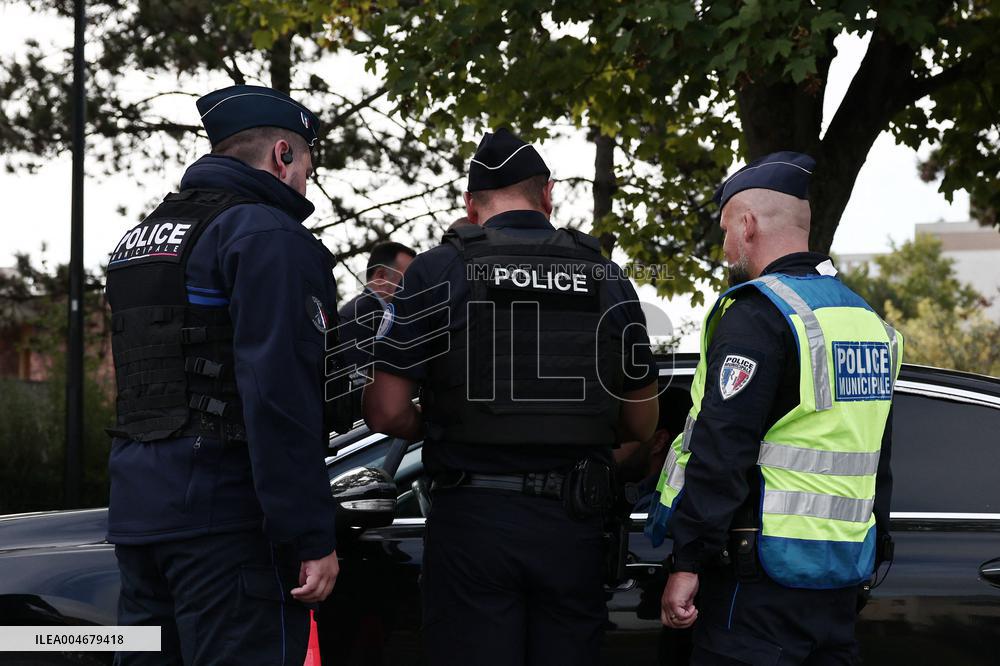 Bruno Retailleau During a Visit Focused on Municipal Police - Sartrouville