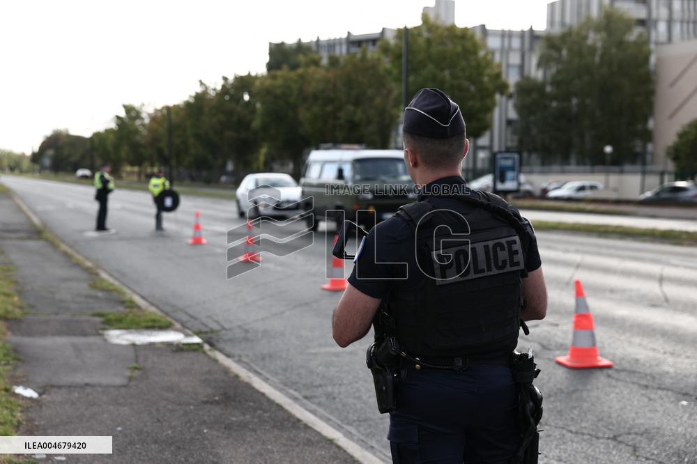 Bruno Retailleau During a Visit Focused on Municipal Police - Sartrouville