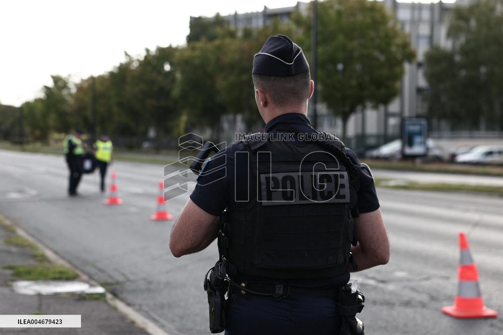 Bruno Retailleau During a Visit Focused on Municipal Police - Sartrouville