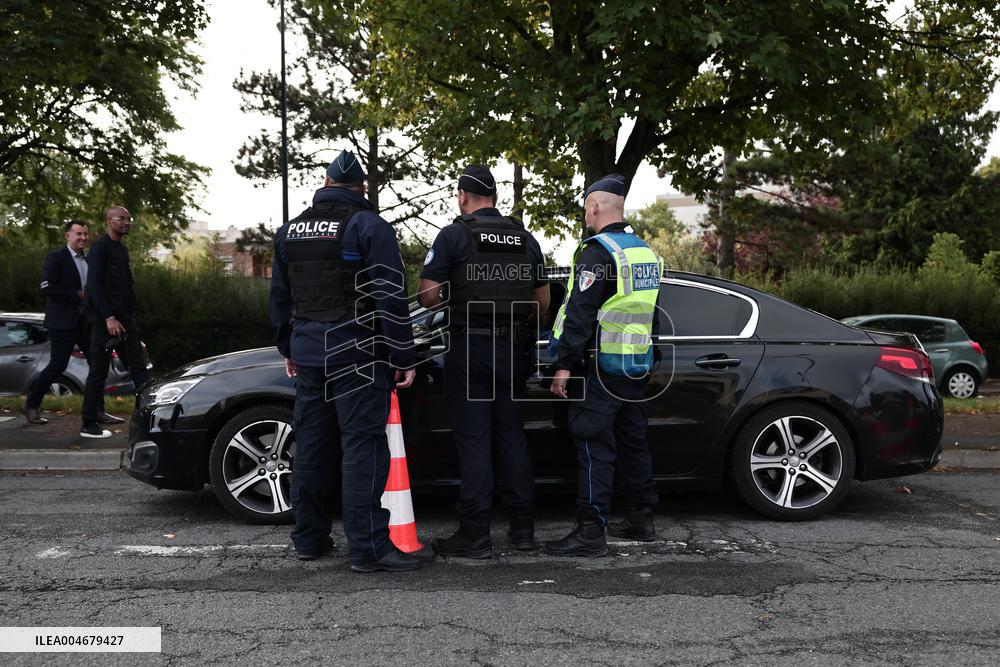 Bruno Retailleau During a Visit Focused on Municipal Police - Sartrouville