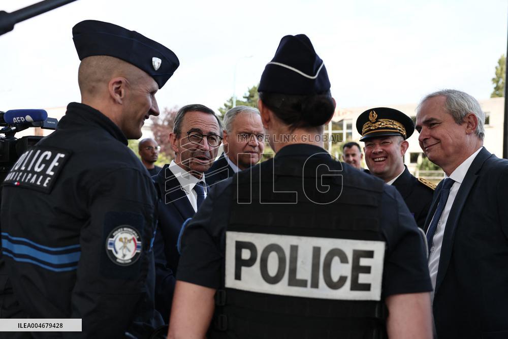 Bruno Retailleau During a Visit Focused on Municipal Police - Sartrouville