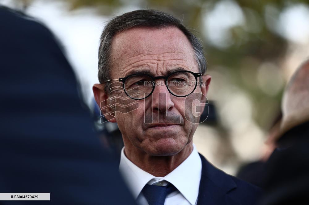 Bruno Retailleau During a Visit Focused on Municipal Police - Sartrouville