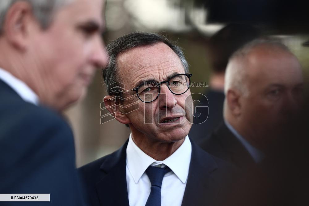 Bruno Retailleau During a Visit Focused on Municipal Police - Sartrouville