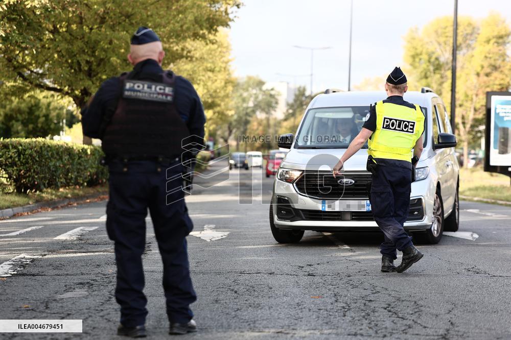 Bruno Retailleau During a Visit Focused on Municipal Police - Sartrouville
