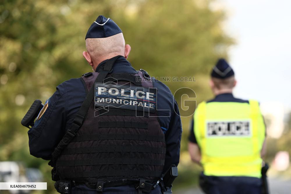 Bruno Retailleau During a Visit Focused on Municipal Police - Sartrouville