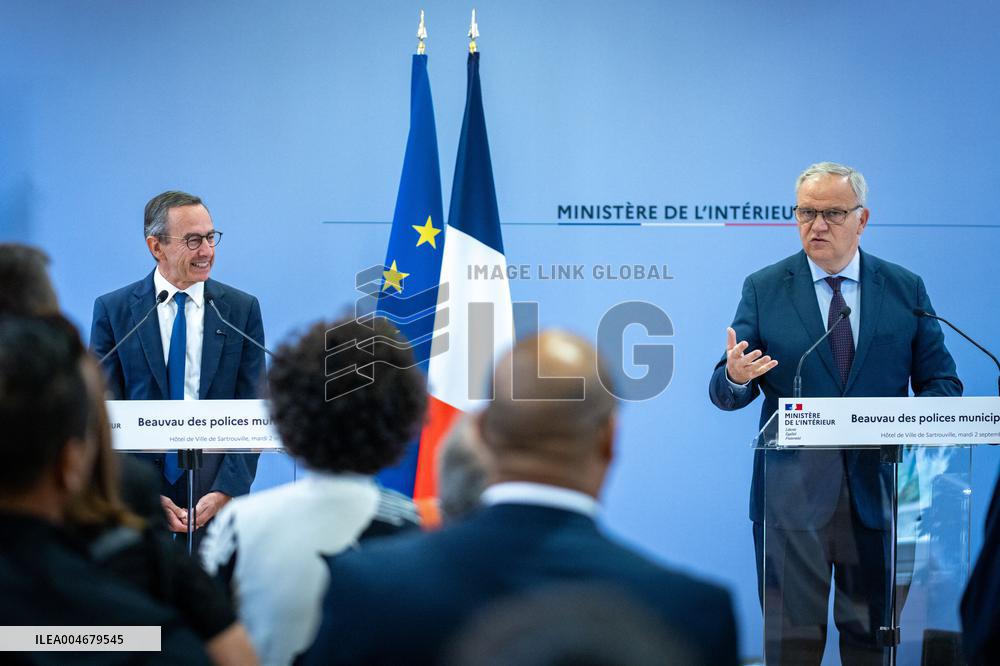 Bruno Retailleau Visit To Focused on Municipal Police - Sartrouville