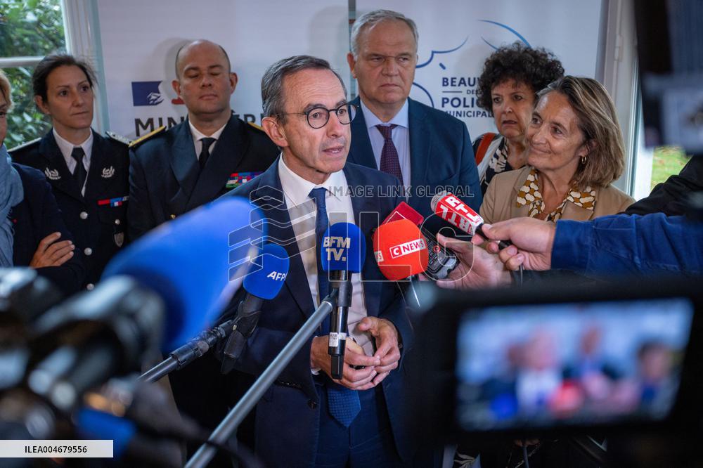 Bruno Retailleau Visit To Focused on Municipal Police - Sartrouville