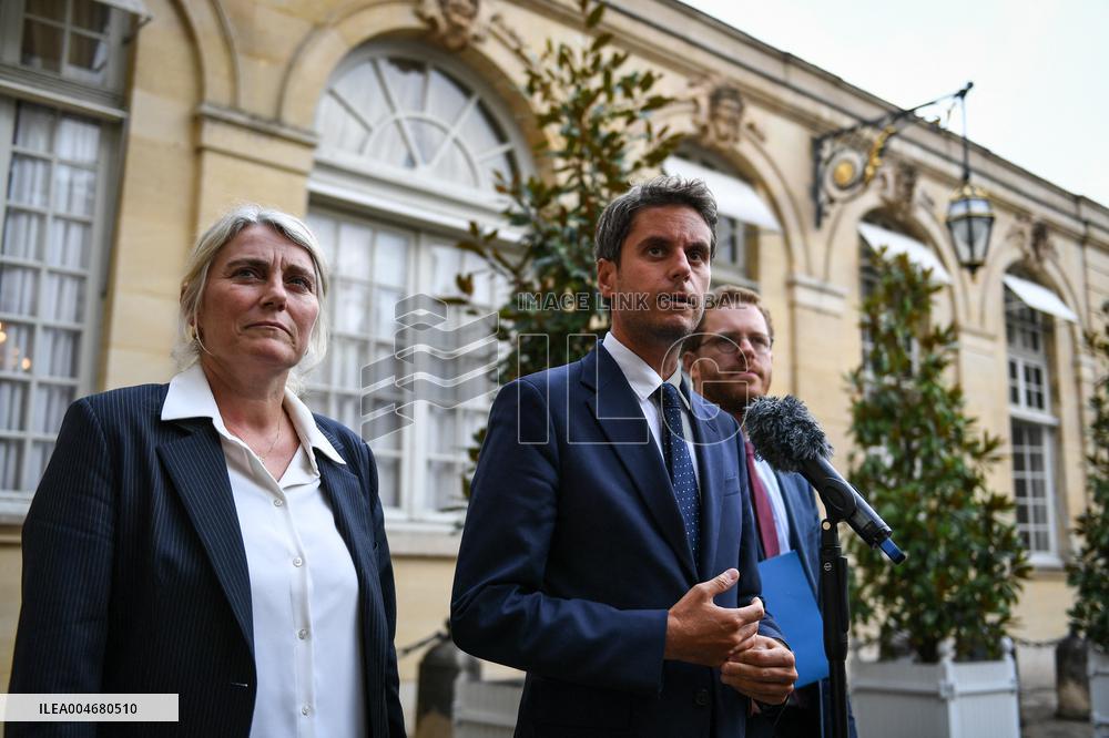 French PM Francois Bayrou meets Renaissance leaders in Paris FA