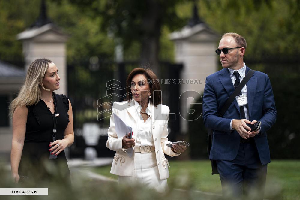 Jeanine Pirro During A Television Interview - DC