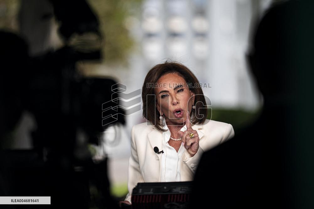 Jeanine Pirro During A Television Interview - DC