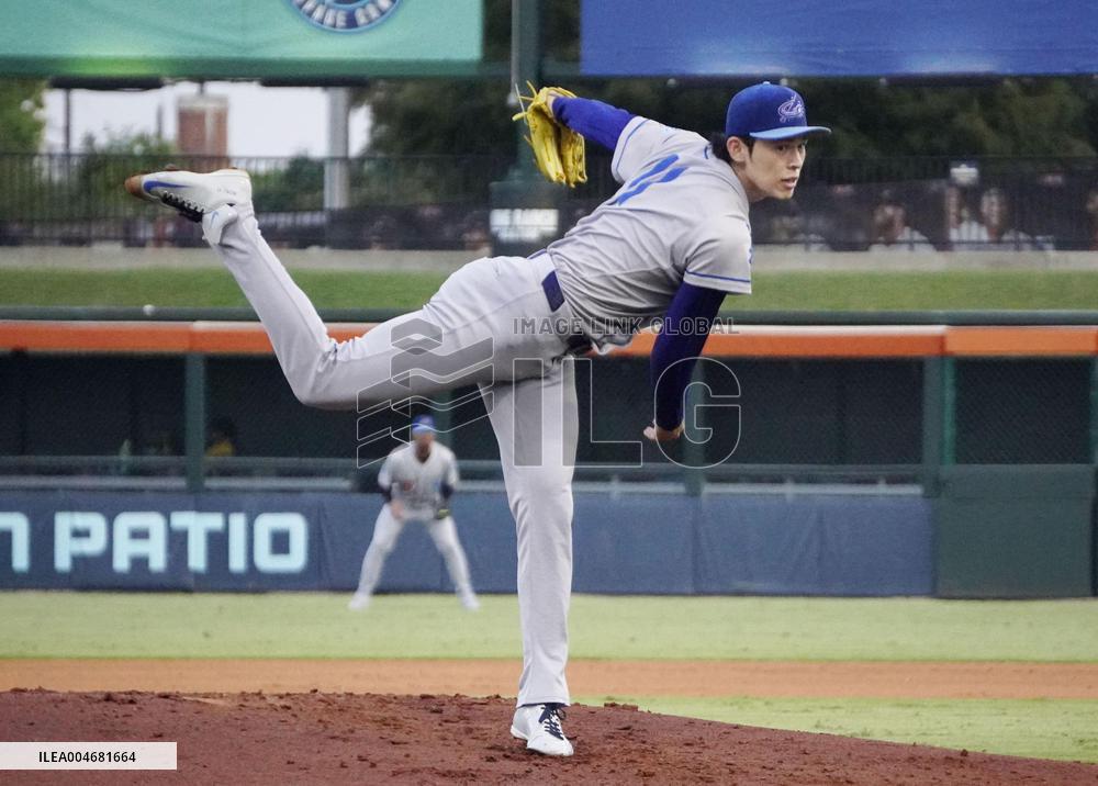 Baseball: Rehabbing Sasaki pitches against Triple-A team