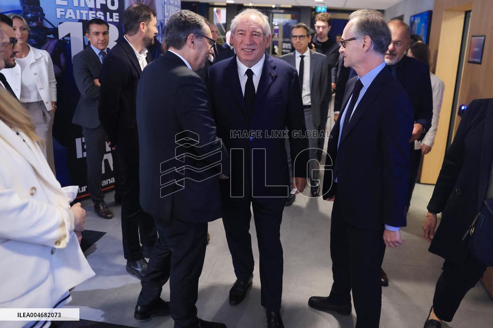 Exclusive - Francois Bayrou On RMC/BFMTV - Paris