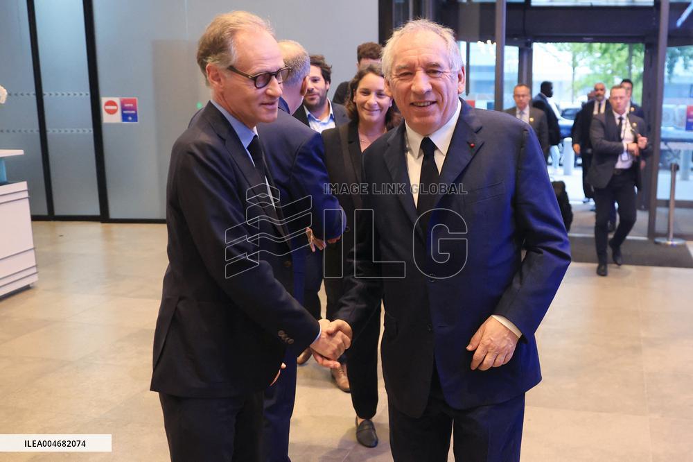 Exclusive - Francois Bayrou On RMC/BFMTV - Paris