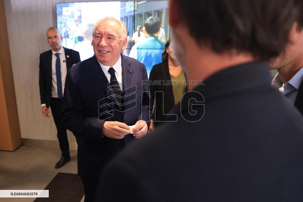 Exclusive - Francois Bayrou On RMC/BFMTV - Paris