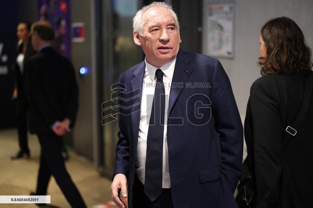 Exclusive - Francois Bayrou On RMC/BFMTV - Paris