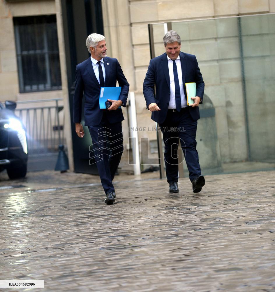 French PM Francois Bayrou Meets Les Republicains Leaders in Paris