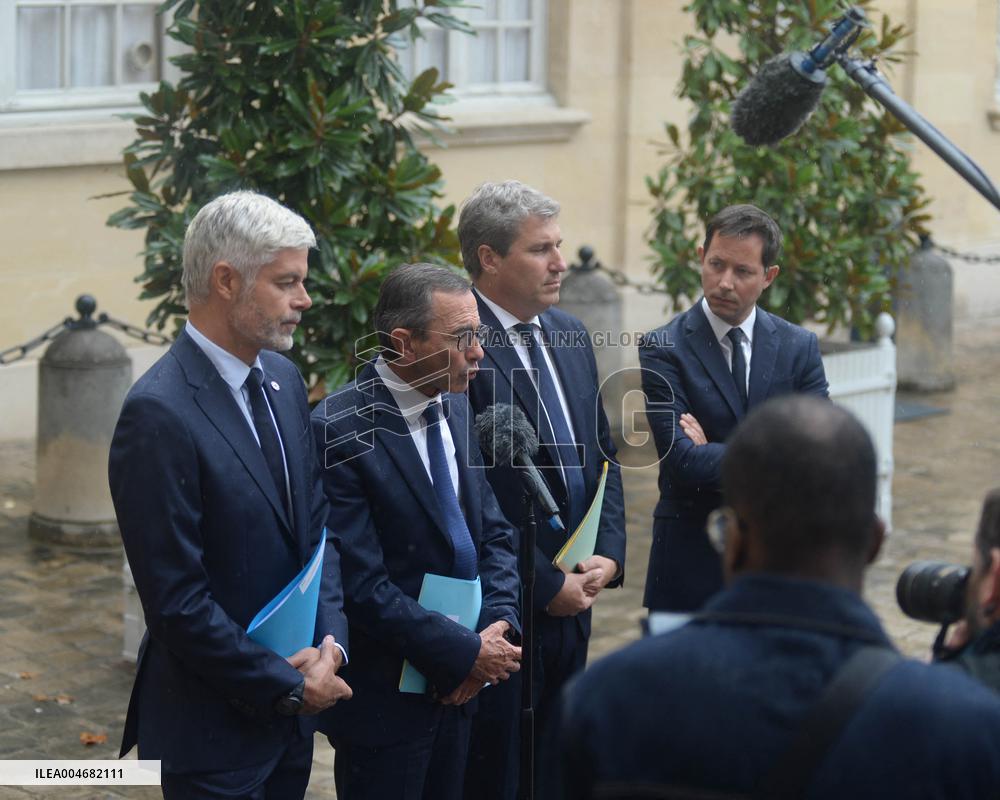 French PM Francois Bayrou Meets Les Republicains Leaders in Paris