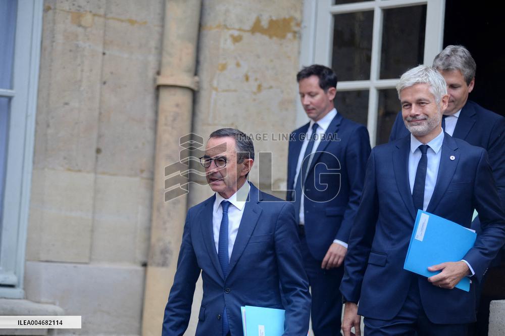 French PM Francois Bayrou Meets Les Republicains Leaders in Paris