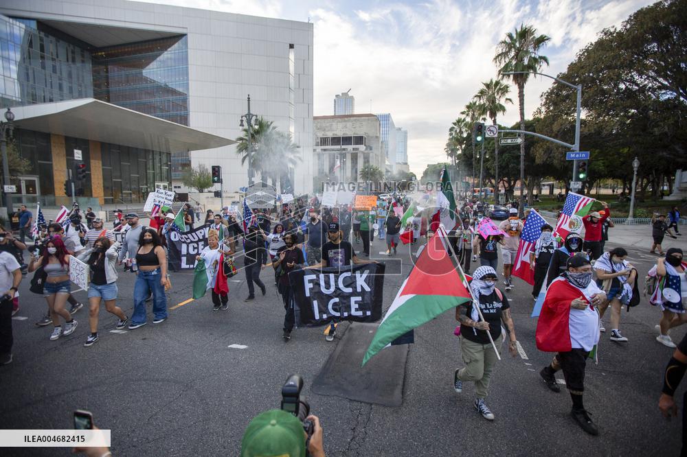 Anti ICE Demonstrations - LA