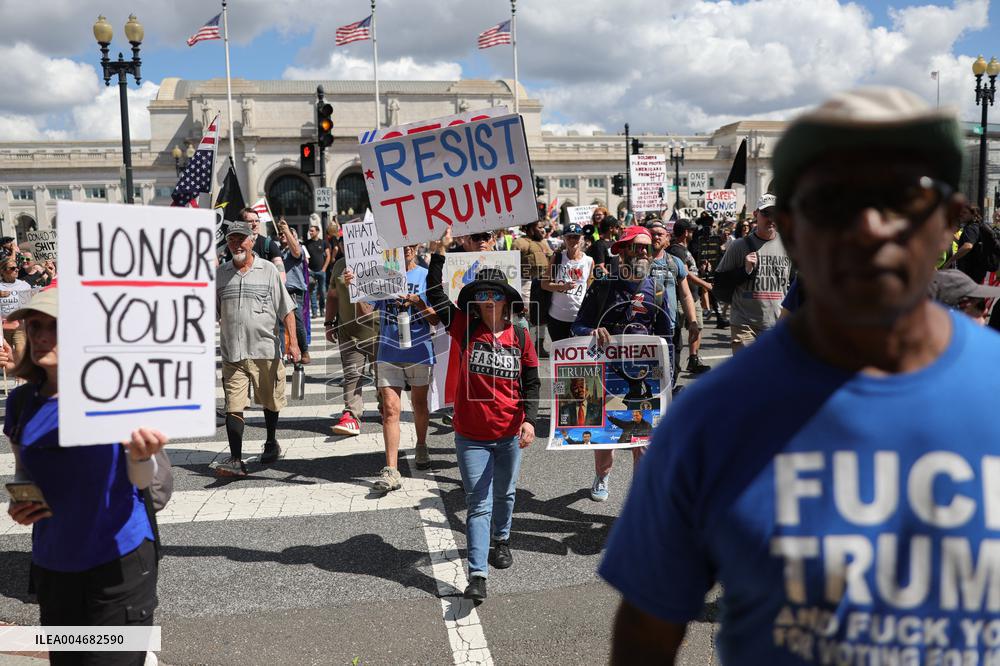 US Anti Trump Protest - Washington