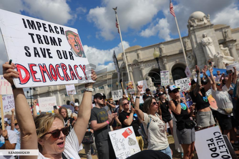 US Anti Trump Protest - Washington