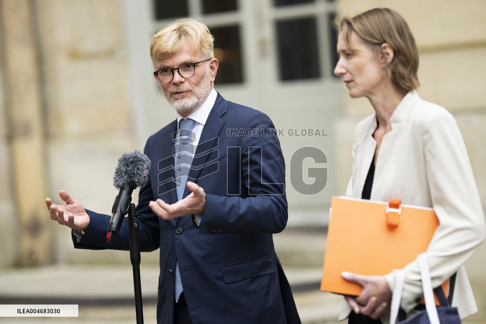 Marc Fesneau Addresses Media After A Meeting With PM - Paris