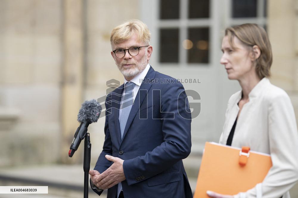 Marc Fesneau Addresses Media After A Meeting With PM - Paris