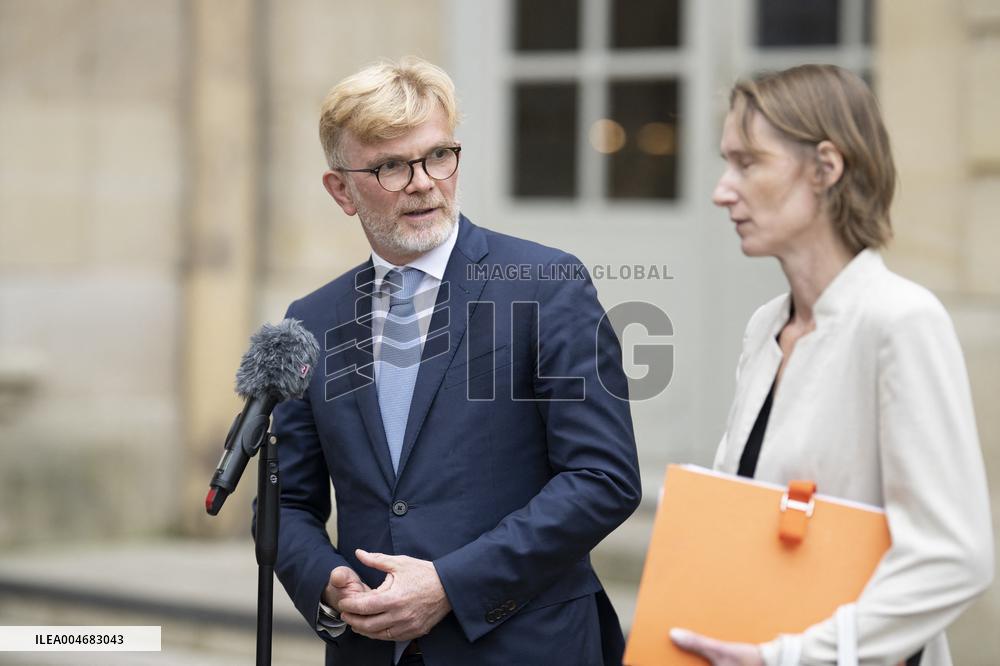 Marc Fesneau Addresses Media After A Meeting With PM - Paris