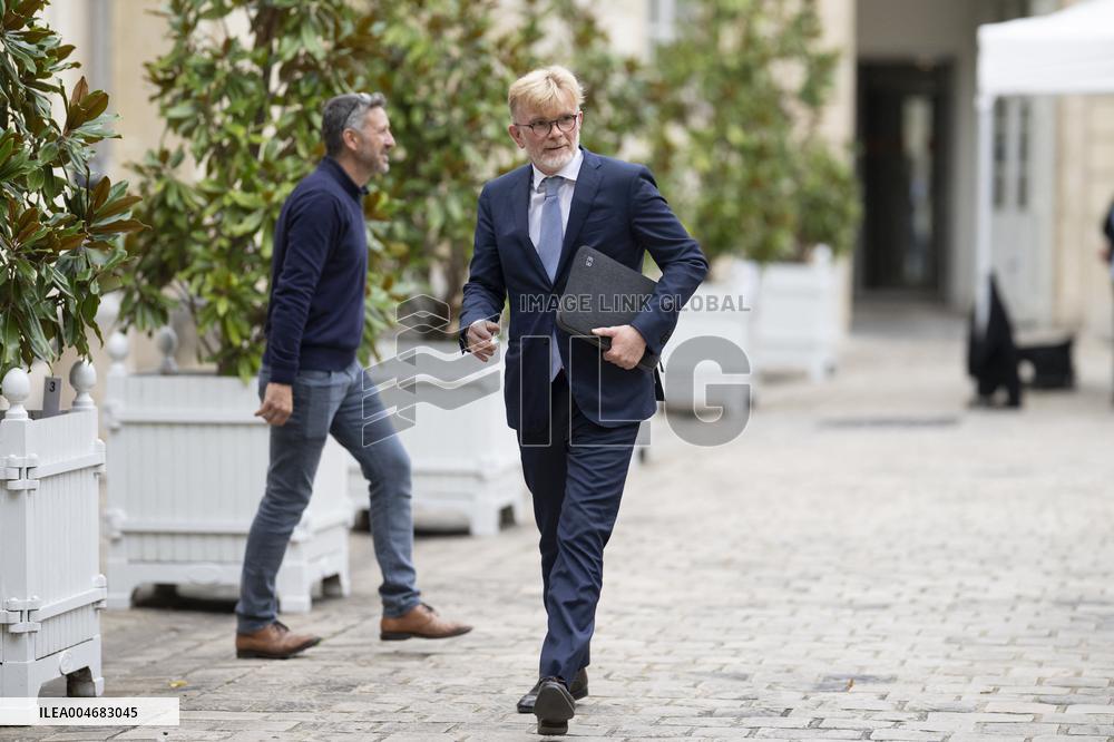 Marc Fesneau Addresses Media After A Meeting With PM - Paris