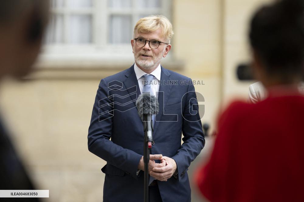 Marc Fesneau Addresses Media After A Meeting With PM - Paris