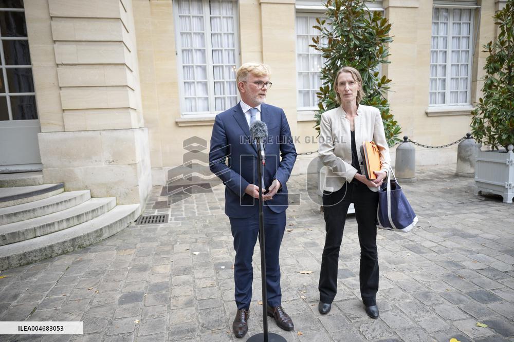 Marc Fesneau Addresses Media After A Meeting With PM - Paris