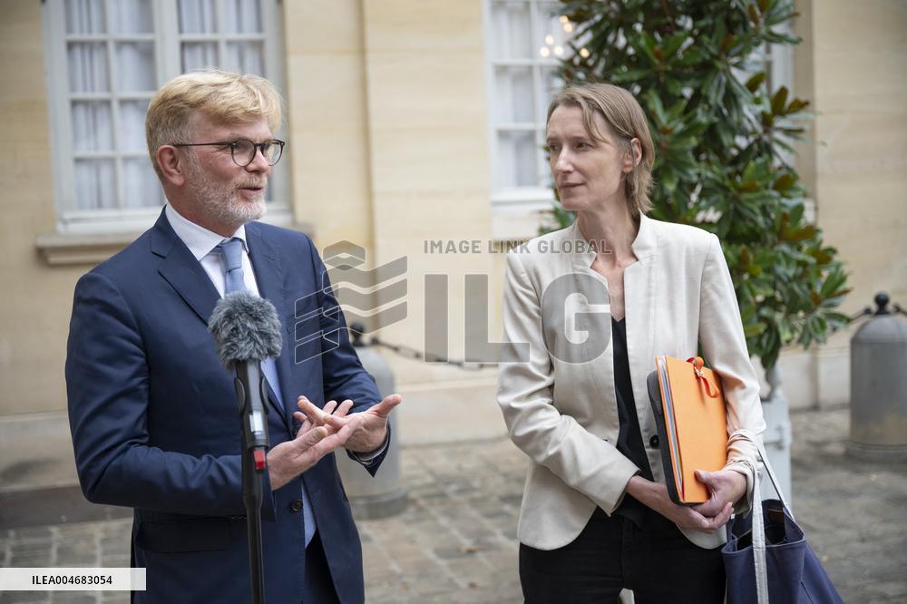 Marc Fesneau Addresses Media After A Meeting With PM - Paris
