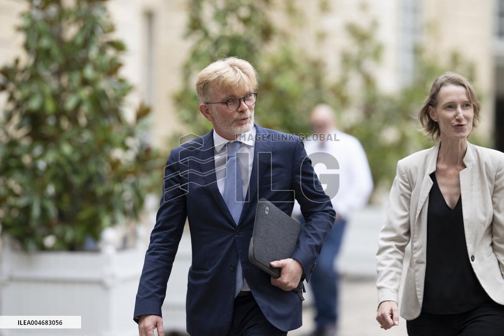 Marc Fesneau Addresses Media After A Meeting With PM - Paris