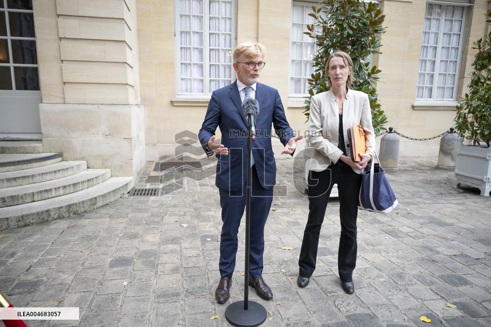 Marc Fesneau Addresses Media After A Meeting With PM - Paris