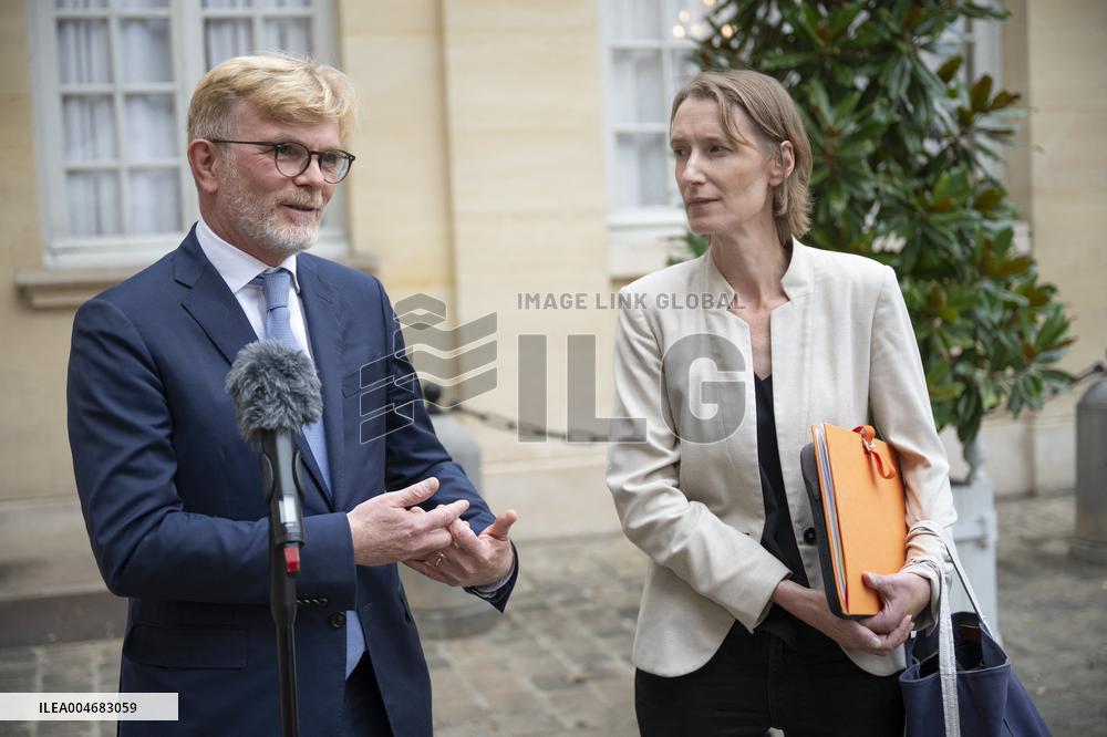 Marc Fesneau Addresses Media After A Meeting With PM - Paris