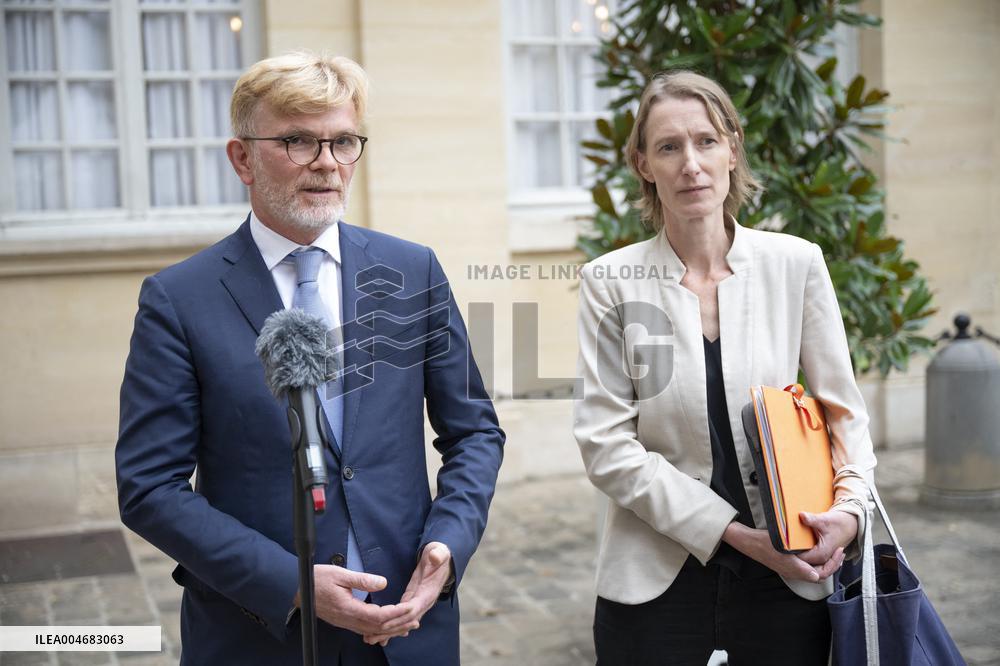 Marc Fesneau Addresses Media After A Meeting With PM - Paris
