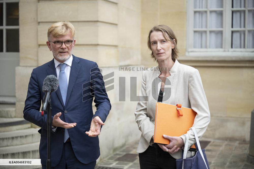 Marc Fesneau Addresses Media After A Meeting With PM - Paris