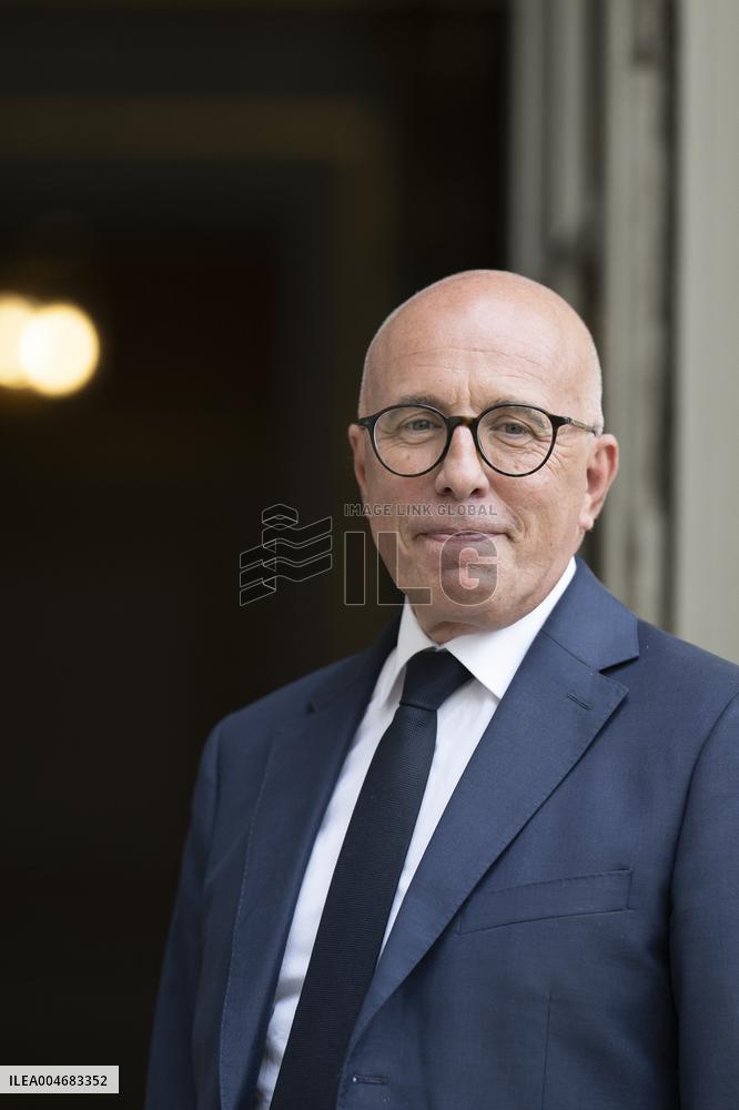Eric Ciotti At Hotel De Matignon For A Meeting With PM - Paris