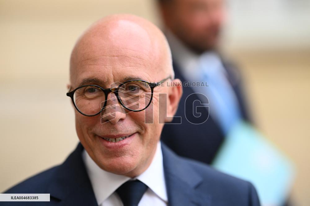 Eric Ciotti At Hotel De Matignon For A Meeting With PM - Paris