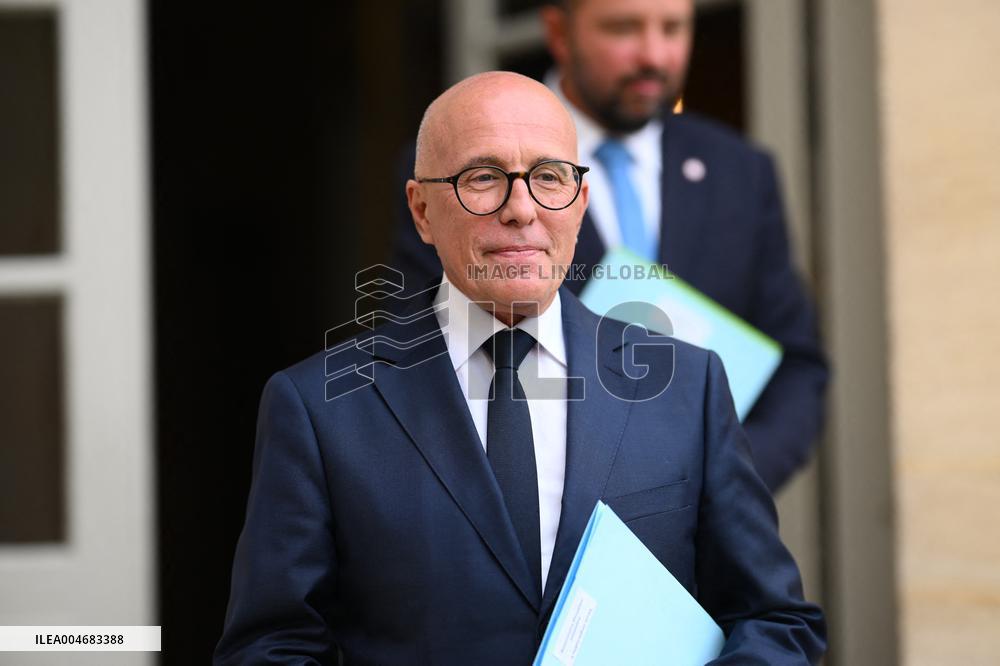 Eric Ciotti At Hotel De Matignon For A Meeting With PM - Paris