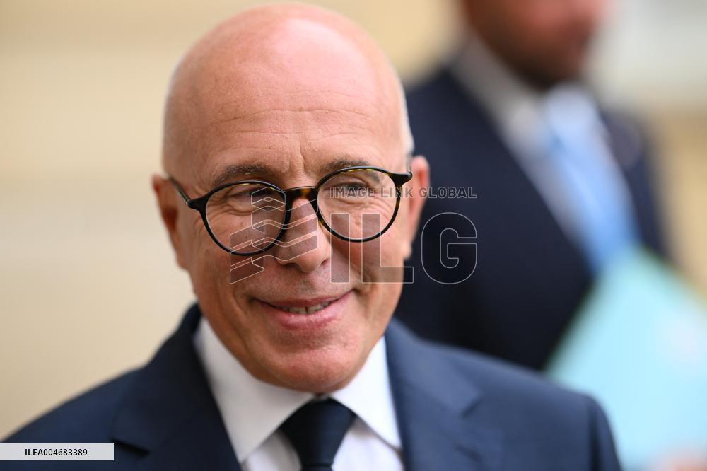 Eric Ciotti At Hotel De Matignon For A Meeting With PM - Paris