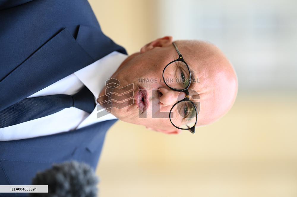 Eric Ciotti At Hotel De Matignon For A Meeting With PM - Paris