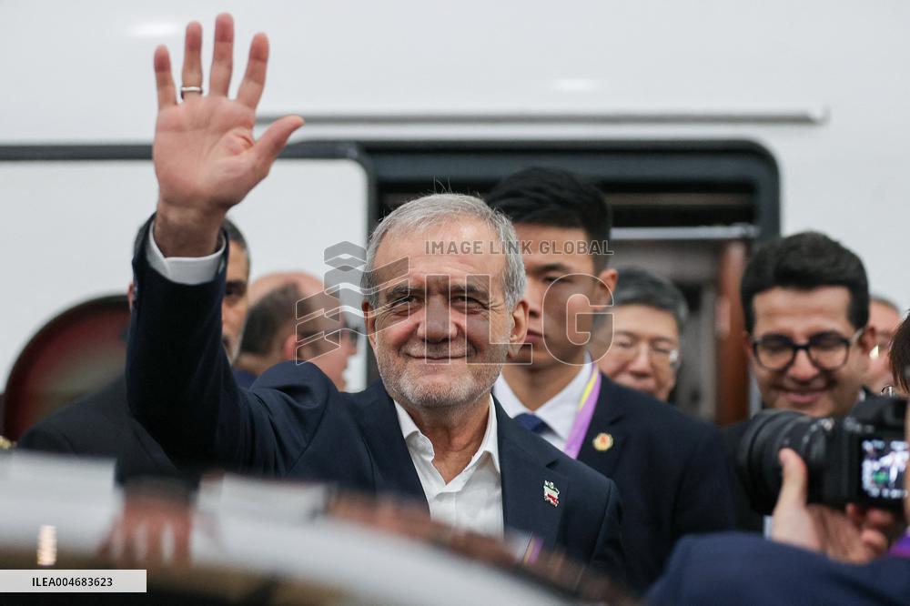 Iranian President Masoud Pezeshkian visting China