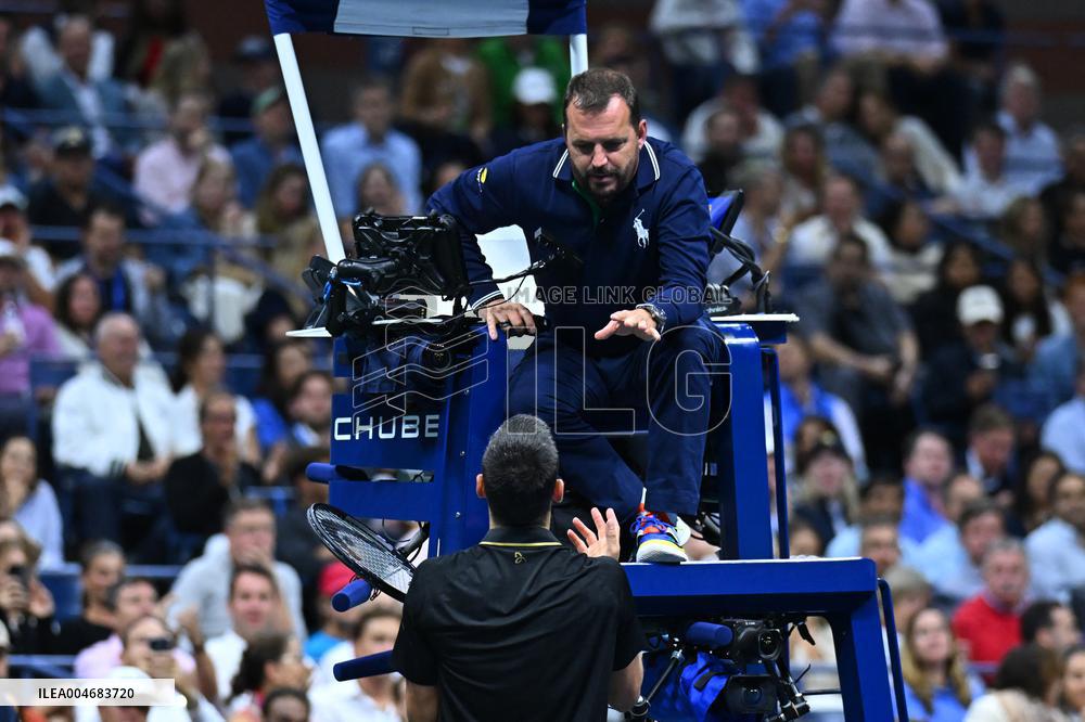 US Open - Novak Djokovic v Taylor Fritz