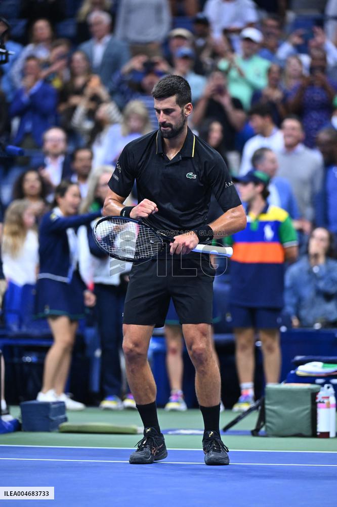 US Open - Novak Djokovic v Taylor Fritz